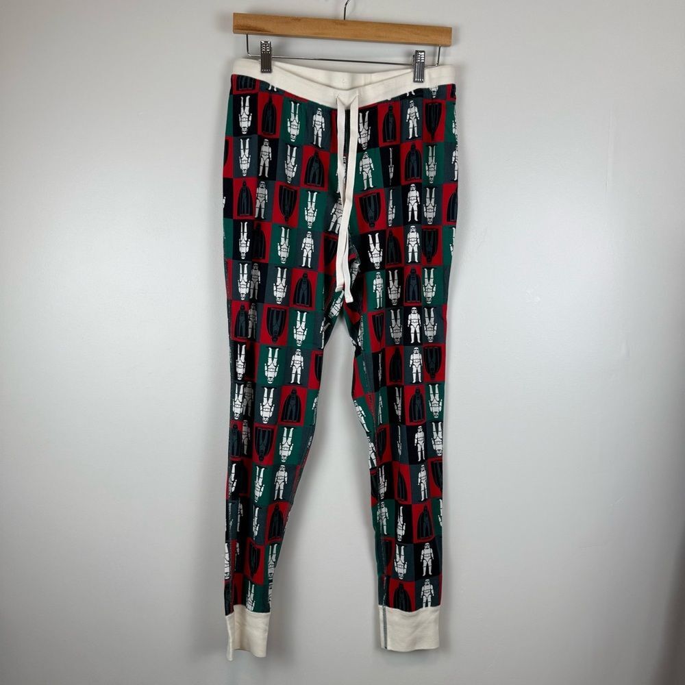 Hanna Andersson Stars Wars Dark Women's Long John Pajama Pant Size Large 80120